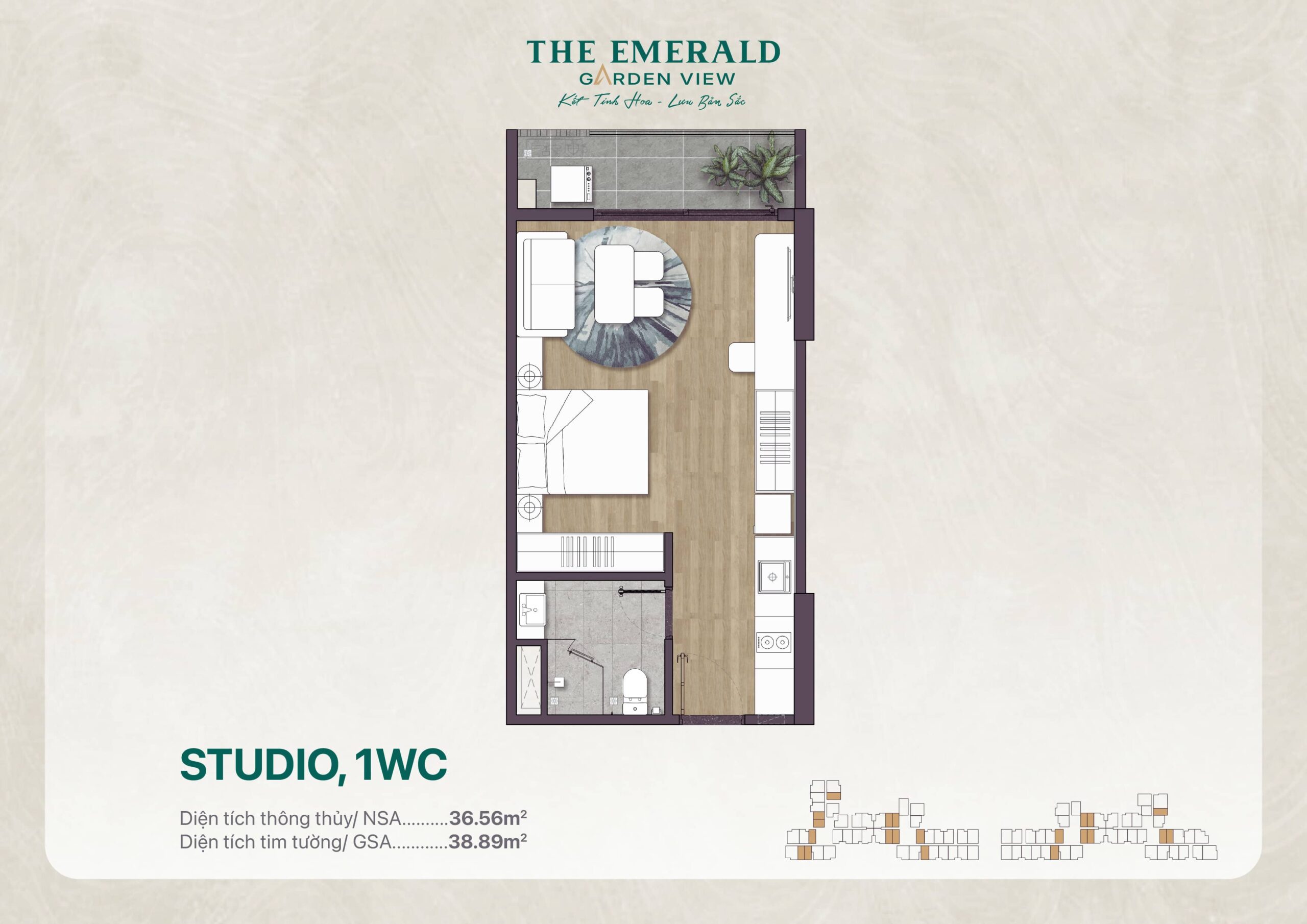 Studio The Emerald Garden View