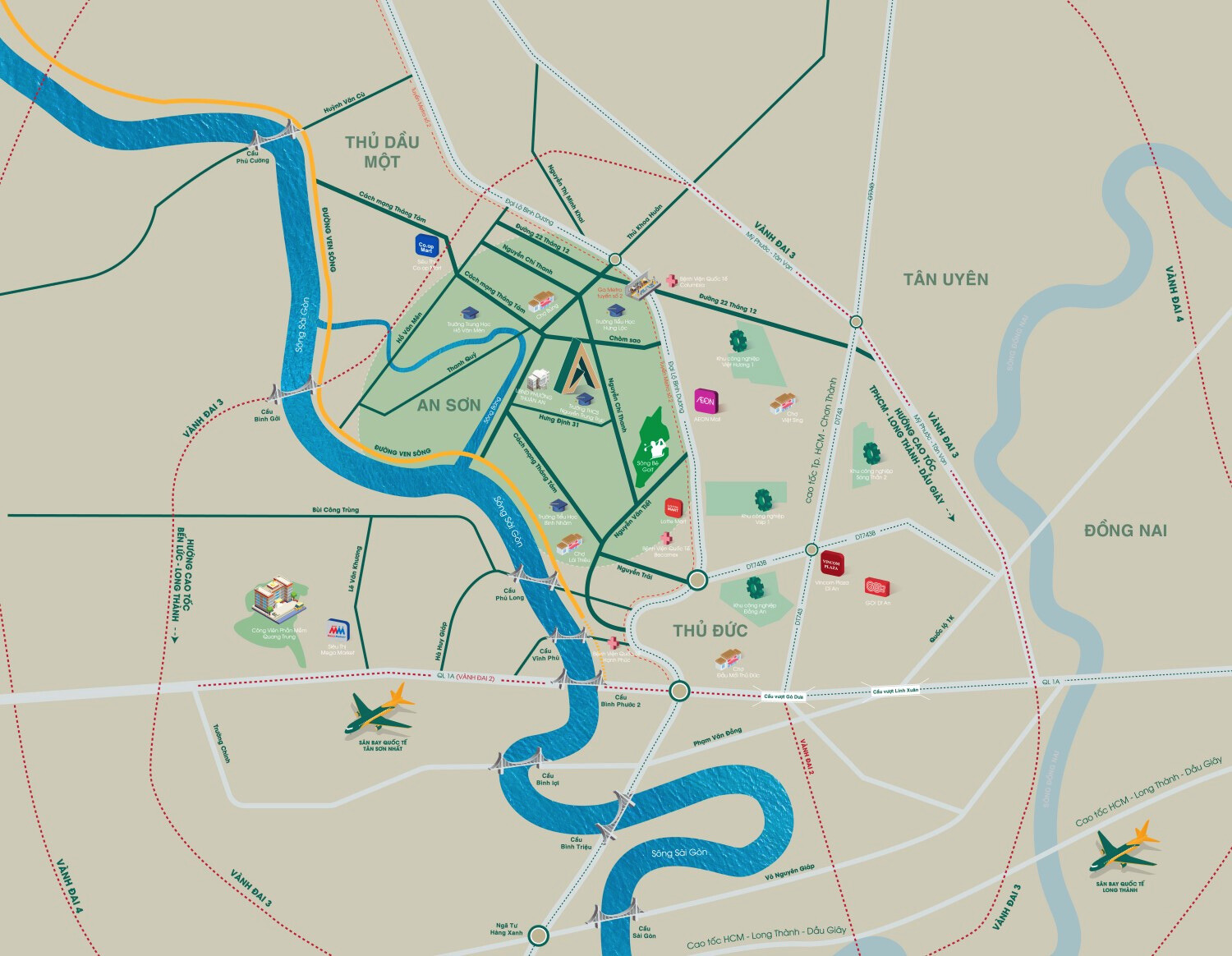 Vị Trí ở The Emerald Garden View